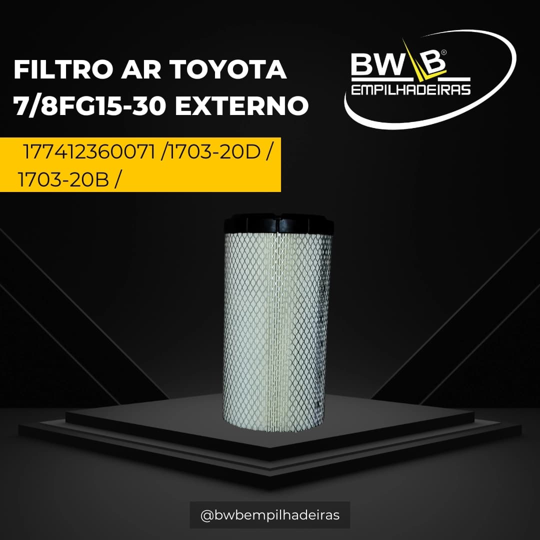 FILTRO AR TOYOTA 7/8FG15-30 EXTERNO