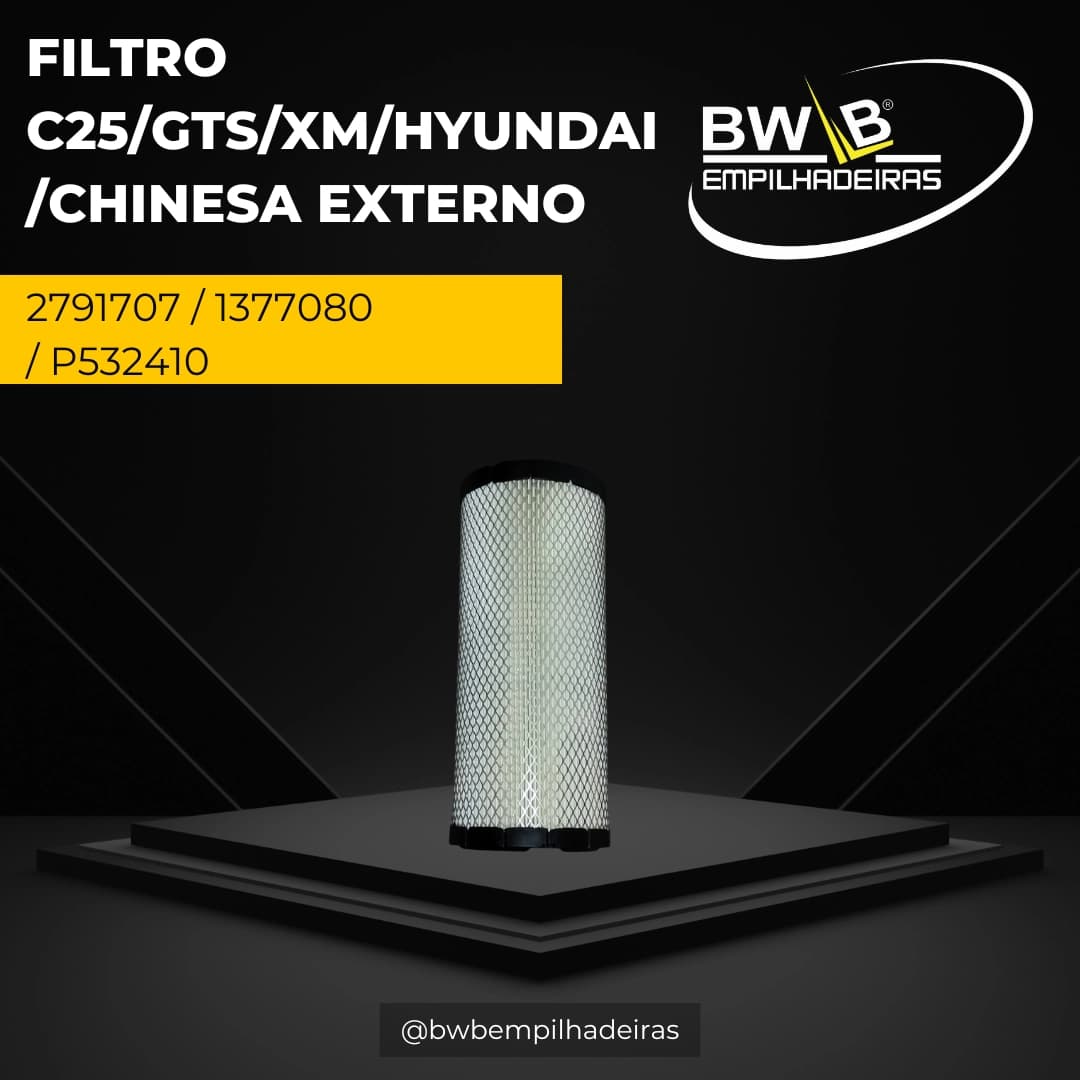 FILTRO C25/GTS/XM/HYUNDAI/CHINESA EXTERNO