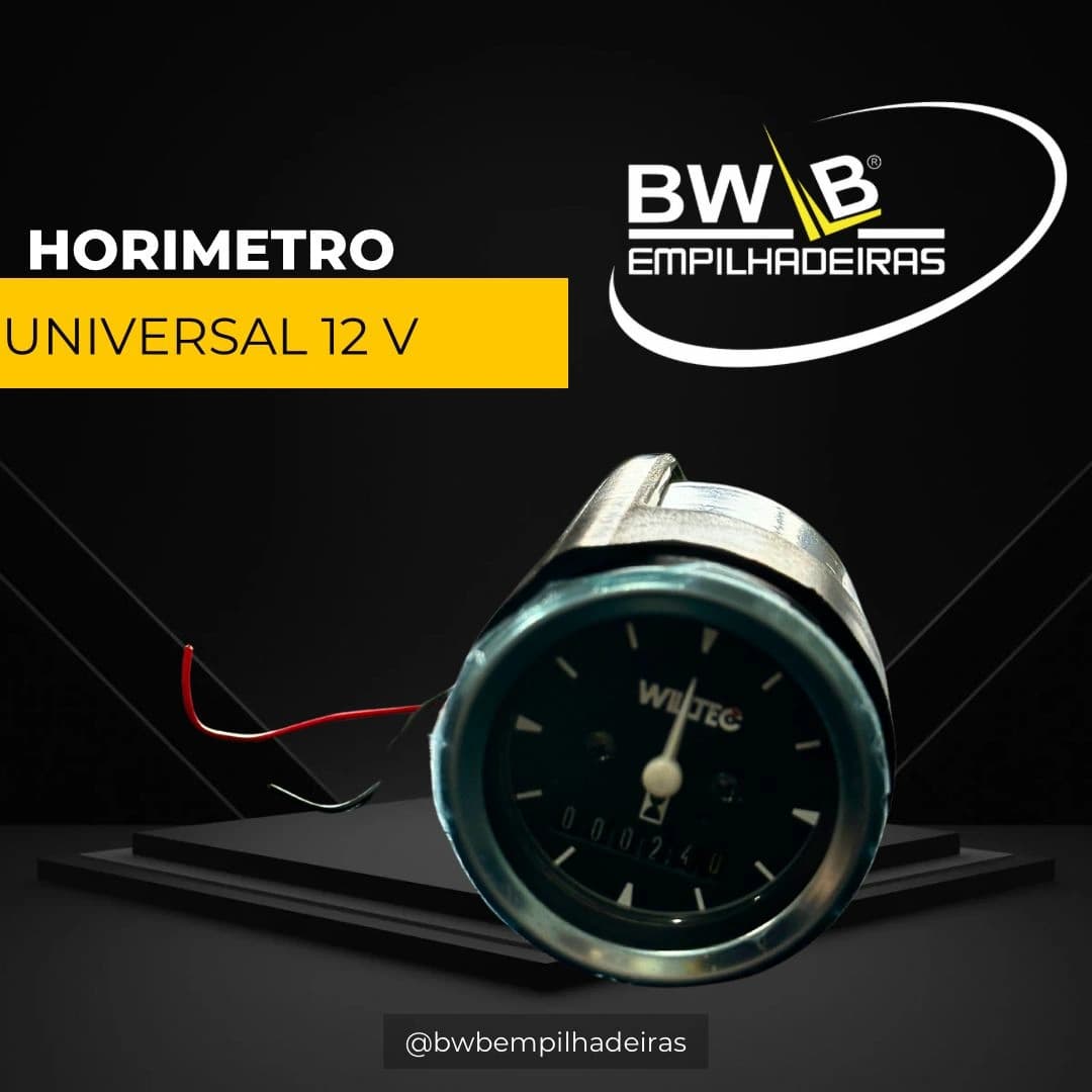 Horímetro Universal 12V